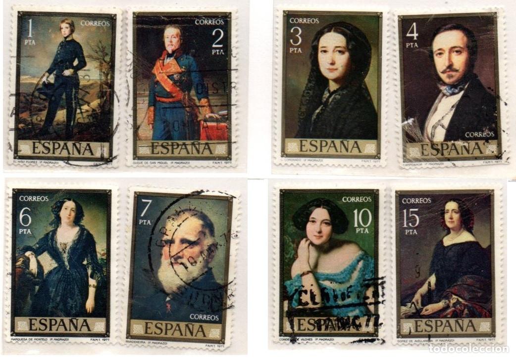 Sellos: SERIE SELLOS ESPA&Ntilde;A REY 1977 MADRAZO USADOS EDIFIL N&ordm; 2429-36 COMPLETA