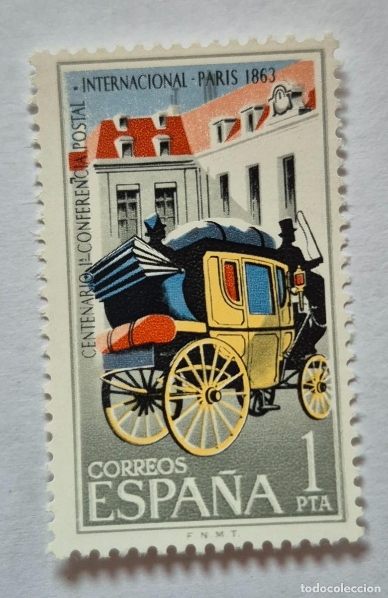 Sellos: A&ntilde;o 1963 - Edifil 1508** - Conferencia Postal - Nuevo sin fijasello - Se env&iacute;a el de la imagen