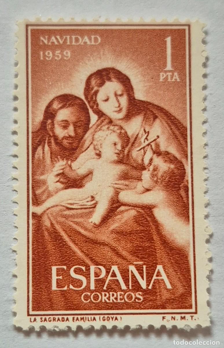Sellos: A&ntilde;o 1959 - Edifil 1253** - Navidad - Nuevo sin fijasello - Se env&iacute;a el de la imagen