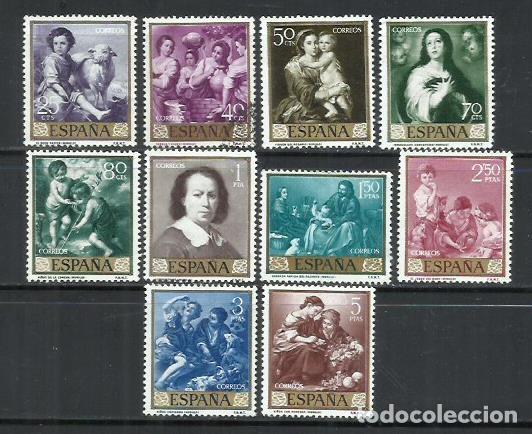 Sellos: 0184-SERIE COMPLETA PINTOR MURILLO ARTE 1960 N&ordm; 1270/1279.