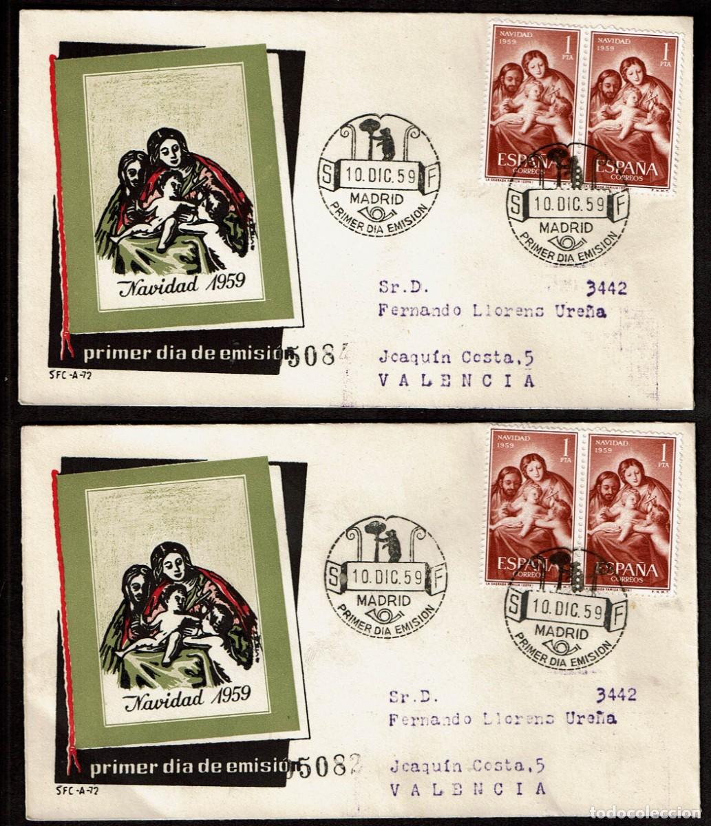 Sellos: SPD ESPA&Ntilde;A 1959 - NAVIDAD