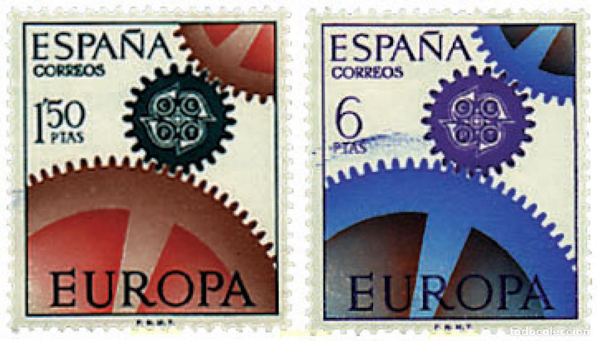 Sellos: 84666 MNH ESPA&Ntilde;A 1967 EUROPA CEPT. ENGRANAJES