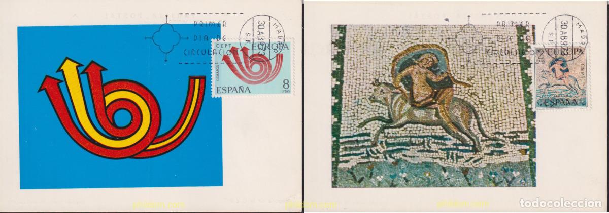 Sellos: 615540 MNH ESPA&Ntilde;A 1973 EUROPA CEPT. CORNETA POSTAL