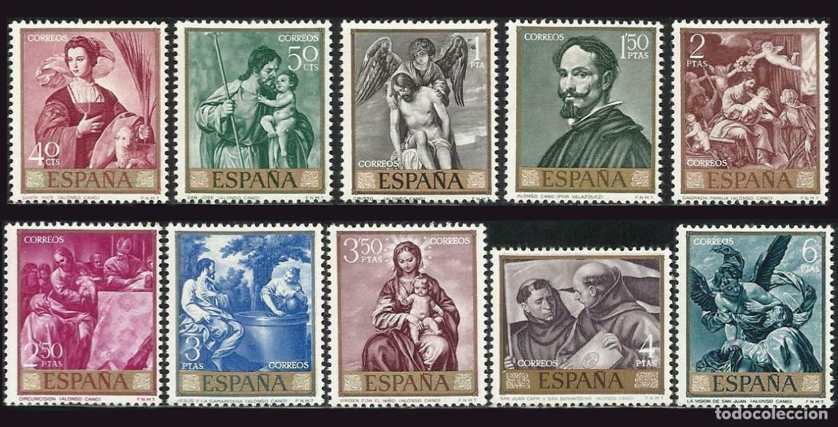 Sellos: 10v Espa&ntilde;a, 1969 | Pintor A. Cano | Ed: 1910/9, Yv: 1561/70, Mi: 1796/805, SG: 1968/77 MNH **