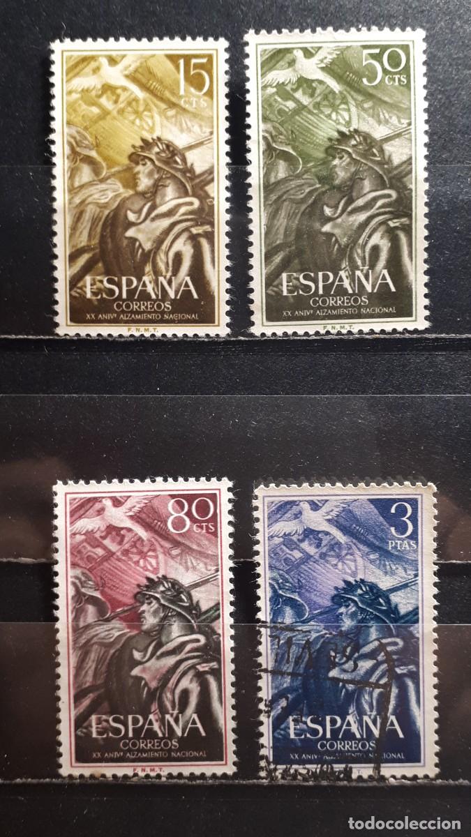 Sellos: ESPA&Ntilde;A A&Ntilde;O 1956. &deg;. EDIFIL 1187/90 - Foto 1