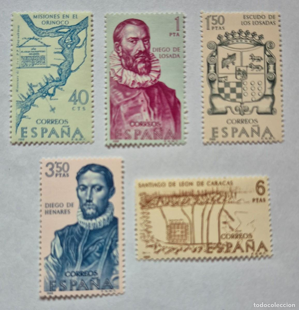 Sellos: A&ntilde;o 1968 - Edifil 1889/1893**- Forjadores d America - Nuevo sin fijasello - Se env&iacute;a el de la imagen