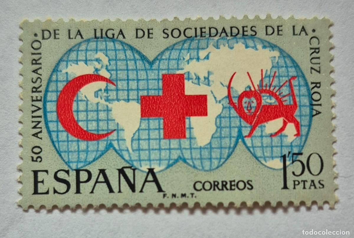 Sellos: A&ntilde;o 1969 - Edifil 1925**-Liga de sociedades Cruz roja-Nuevo sin fijasello - Se env&iacute;a el de la imagen