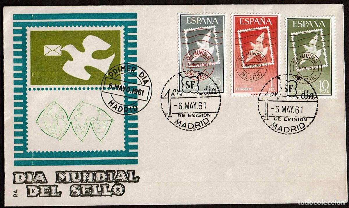 Sellos: SPD ESPA&Ntilde;A 1961 -DIA MUNDIAL DEL SELLO