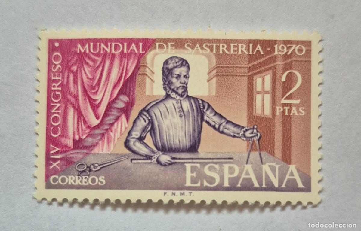 Sellos: A&ntilde;o 1970 - Edifil 1988** - Congreso de sastrer&iacute;a - Nuevo sin fijasello - Se env&iacute;a el de la imagen