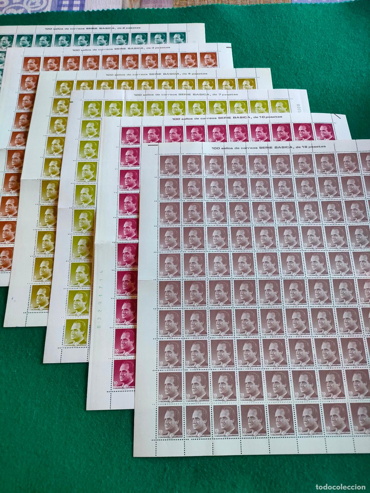 Sellos: EDIFIL 2829-34 PLIEGO DE 100 SERIES EN NUEVO
