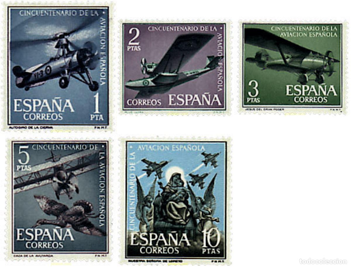 Sellos: 84559 MNH ESPA&Ntilde;A 1961 50 ANIVERSARIO DE LA AVIACION ESPA&Ntilde;OLA