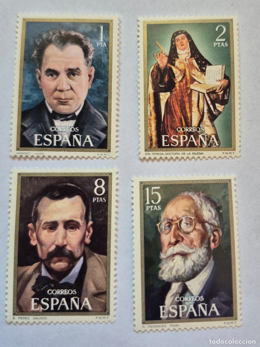 Sellos: A&ntilde;o 1971 - Edifil 2027/2030** - Celebridades - Nuevo sin fijasello - Se env&iacute;a el de la imagen