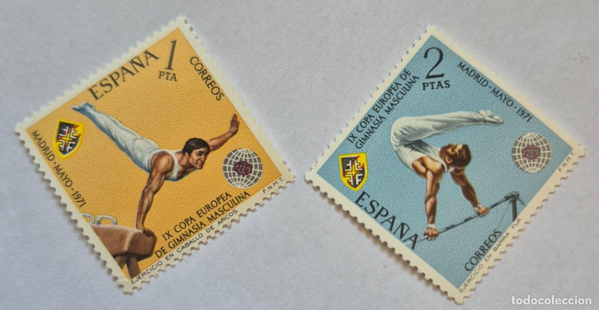 Sellos: A&ntilde;o 1971 - Edifil 2034/2035** - Gimnasia masculina - Nuevo sin fijasello - Se env&iacute;a el de la imagen