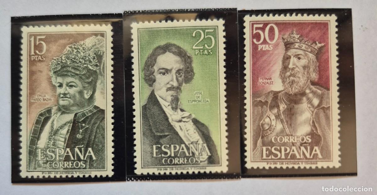 Sellos: A&ntilde;o 1972 - Edifil 2071/2073** - Personajes - Nuevo sin fijasello - Se env&iacute;a el de la imagen