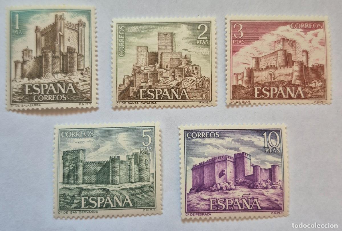 Sellos: A&ntilde;o 1972 - Edifil 2093/2097** - Castillos de Espa&ntilde;a - Nuevo sin fijasello - Se env&iacute;a el de la imagen