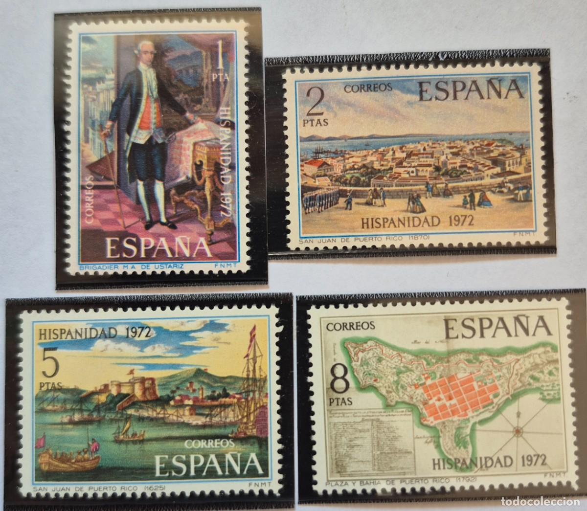 Sellos: A&ntilde;o 1972 - Edifil 2107/2110** - Hispanidad - Nuevo sin fijasello - Se env&iacute;a el de la imagen