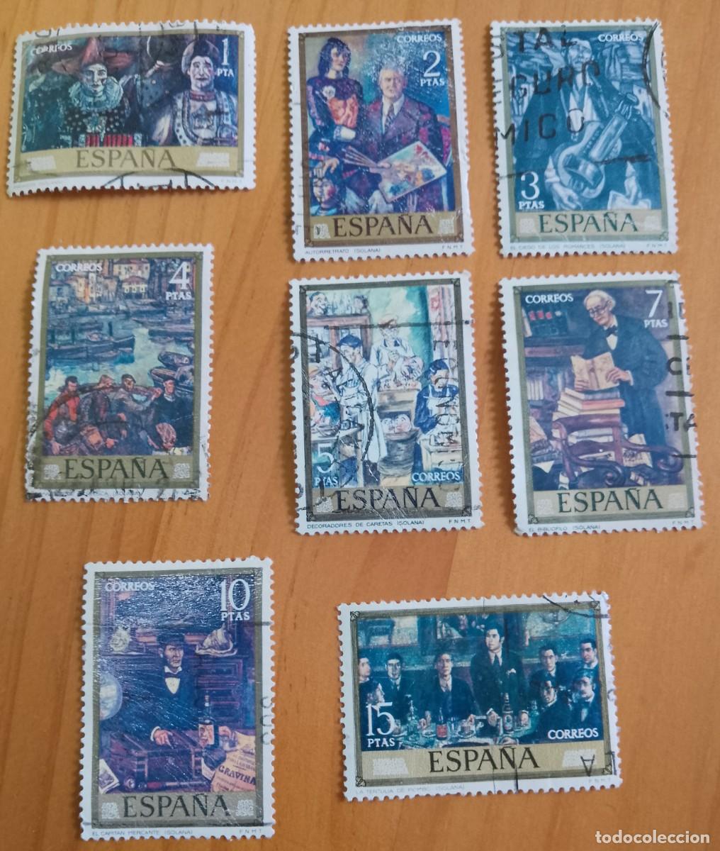 Stamps: ESPA&Ntilde;A - A&Ntilde;O 1972 - EDIFIL 2077 A 2084 - SOLANA, DIA DEL SELLO