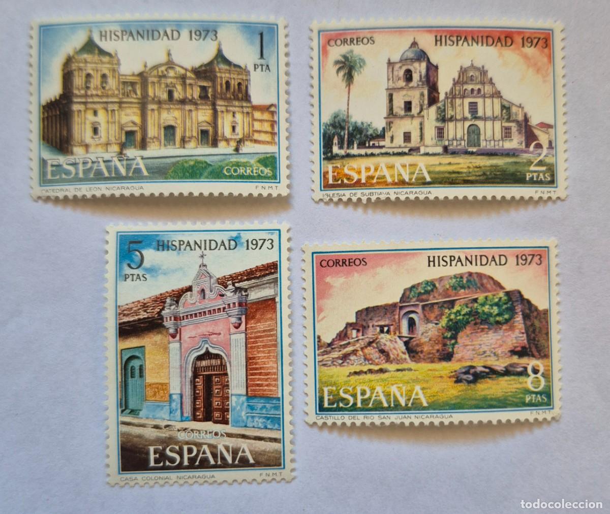 Sellos: A&ntilde;o 1973 - Edifil 2154/2157** - Hispanidad - Nuevo sin fijasello - Se env&iacute;a el de la imagen