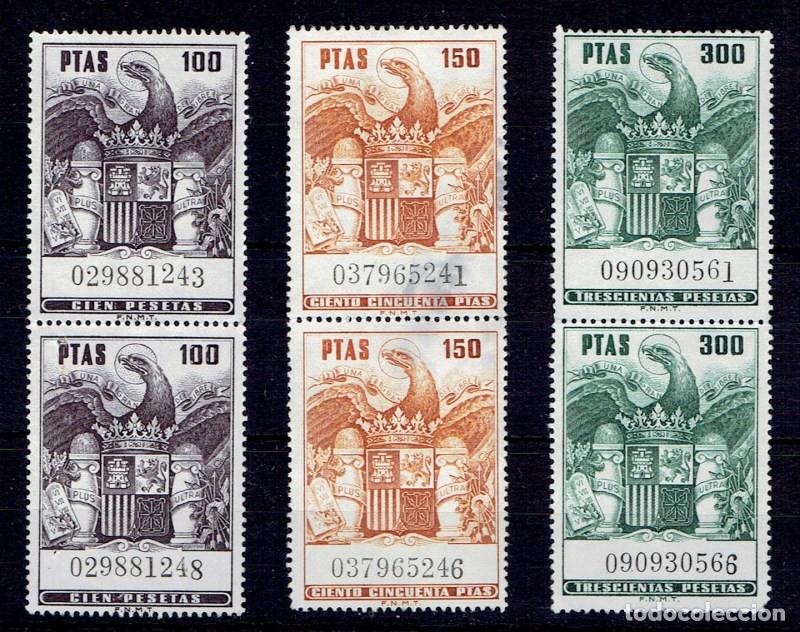 Sellos: FA6554. 1973/1982. Fiscales para Polizas