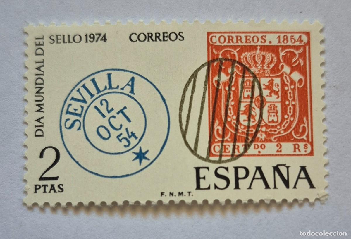 Sellos: A&ntilde;o 1974 - Edifil 2179** - Dia mundial del sello - Nuevo sin fijasello - Se env&iacute;a el de la imagen
