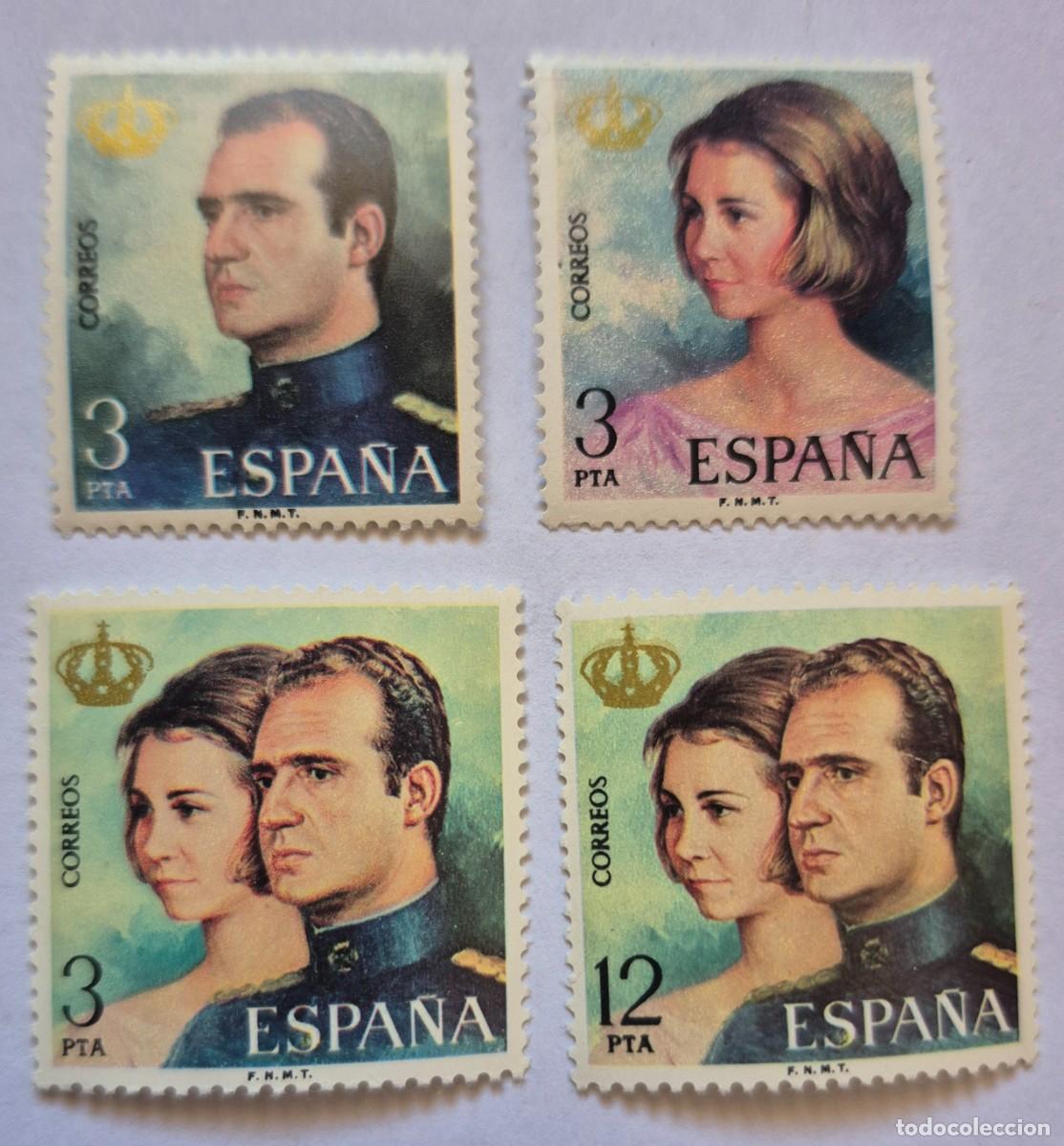 Sellos: A&ntilde;o 1975-Edifil 2302-2303it-2304-2305**-Reyes de Espa&ntilde;a-Nuevo sin fijasello-Se env&iacute;a el de la imagen
