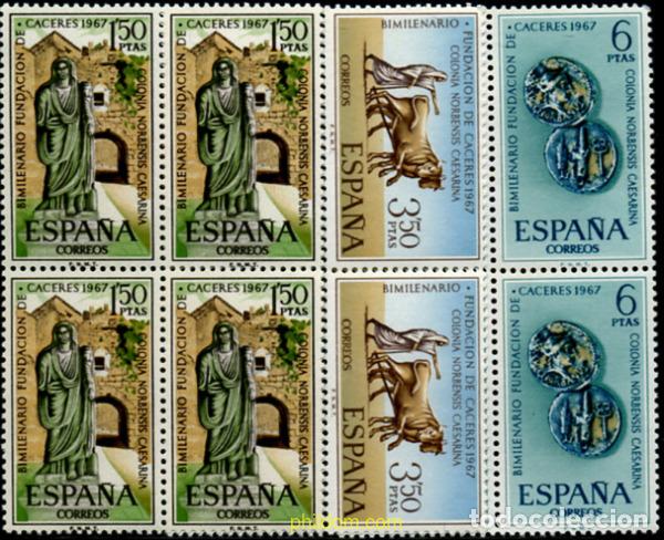 Sellos: 233730 MNH ESPA&Ntilde;A 1967 BIMILENARIO DE LA FUNDACION DE CACERES