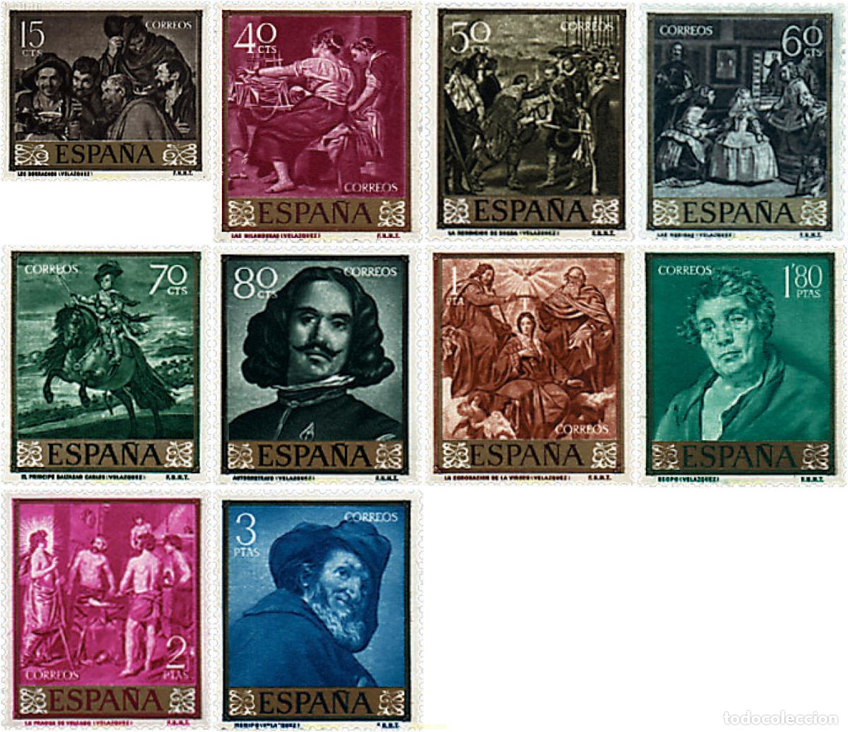 Sellos: 84410 MNH ESPA&Ntilde;A 1959 DIA DEL SELLO. DIEGO VELAZQUEZ