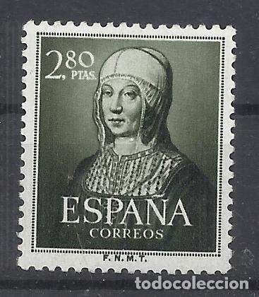 Sellos: ISABEL DE CASTILLA 1951 EDIFIL 1096 NUEVO* VALOR 2022 CATALOGO 24.- EURO