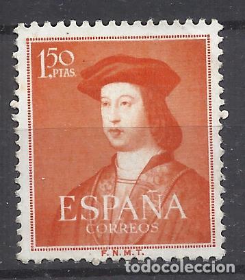 Sellos: FERNANDO DE ARAGON 1952 EDIFIL 1109 NUEVO* VALOR 2022 CATALOGO 8.75 EURO