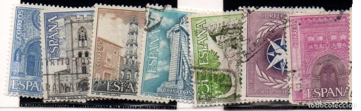 Stamps: SERIE SELLOS ESPA&Ntilde;A A&Ntilde;O 1967 TURISMO USADOS EDIFIL N&ordm; 1802-08 COMPLETA