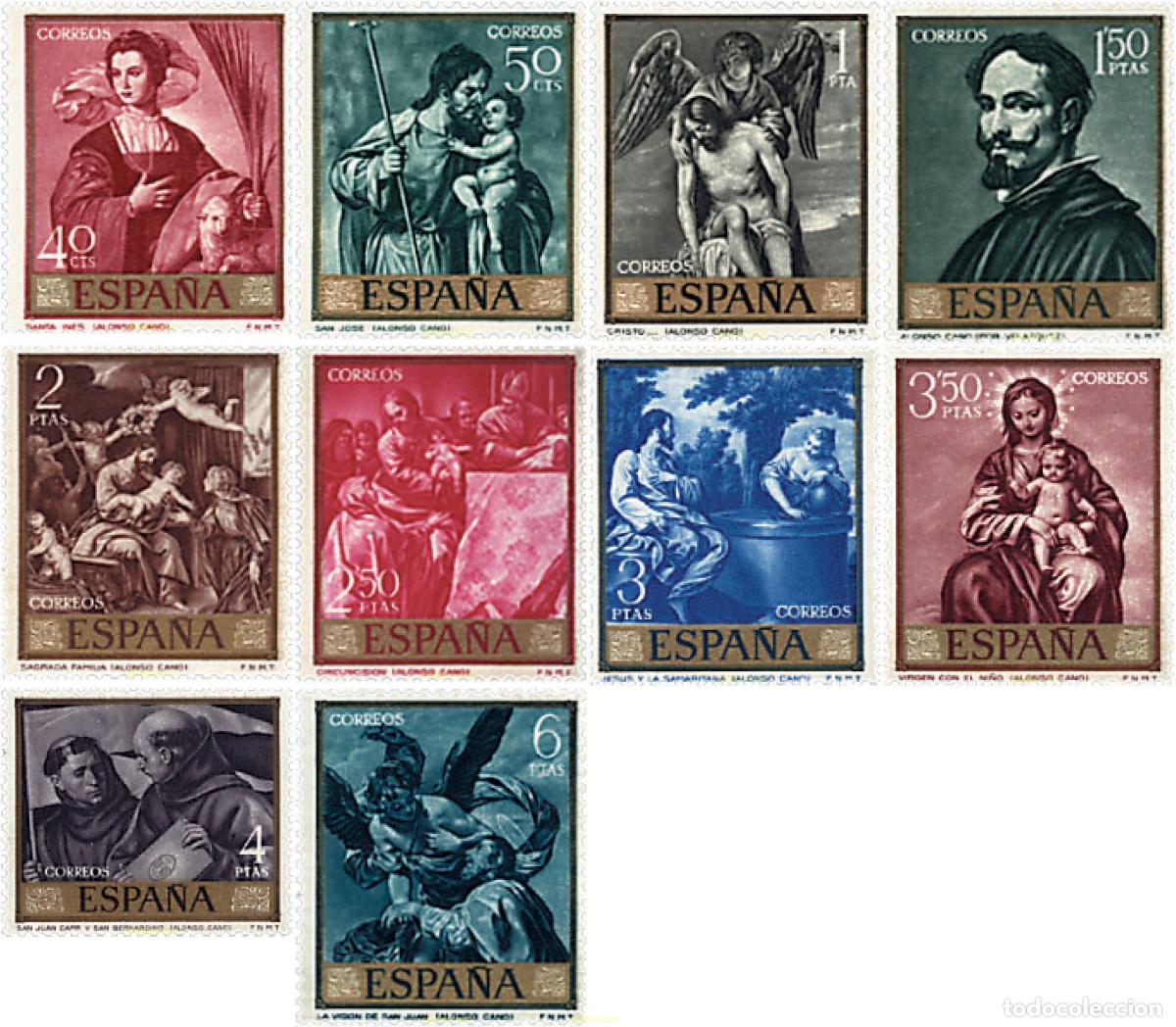 Sellos: 84755 MNH ESPA&Ntilde;A 1969 DIA DEL SELLO. PINTURAS DE ALONSO CANO