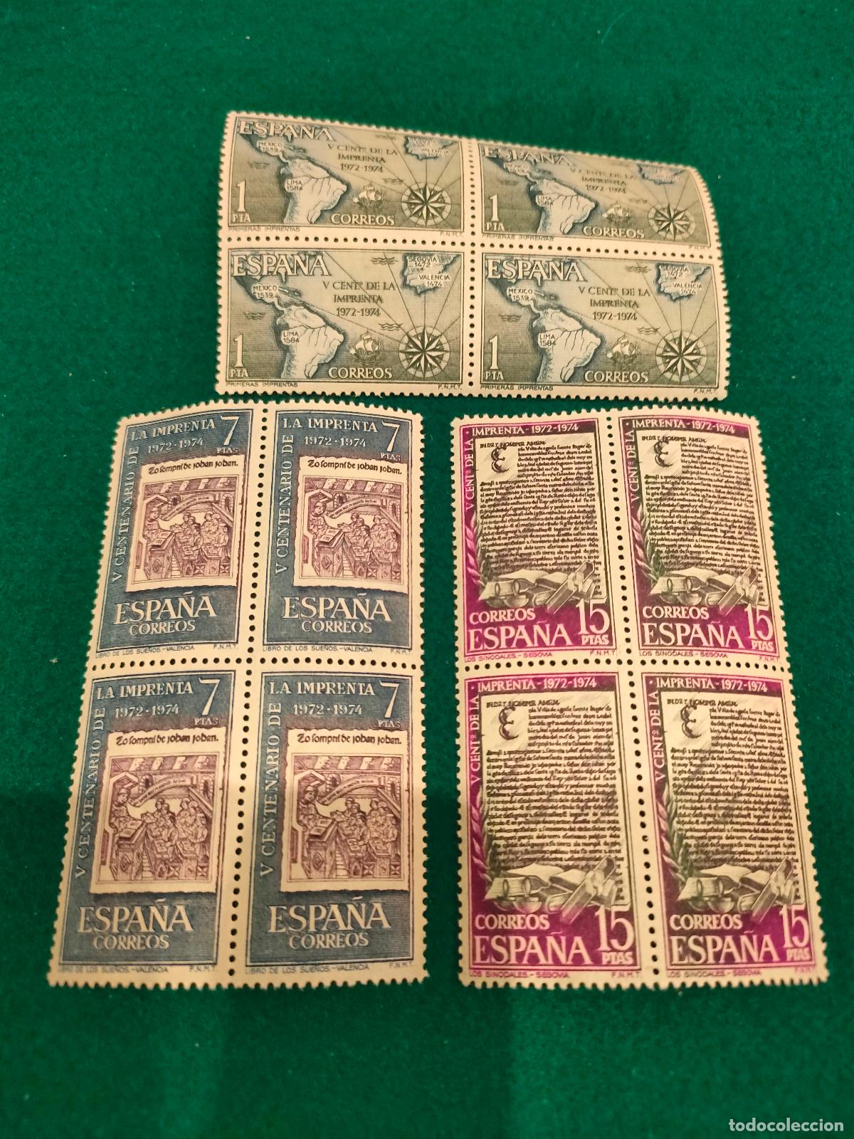 Sellos: EDIFIL 2164-66 NUEVO PERFECTO EN BLOQUE DE 4