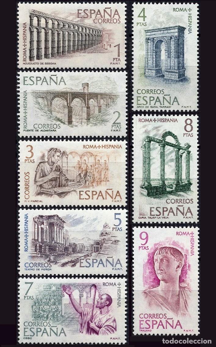 Sellos: 8v Espa&ntilde;a, 1974 | Roma-Hispania | Ed: 2184/91, Yv: 1839/46, Mi: 2079/86, SG: 2242/9 MNH **