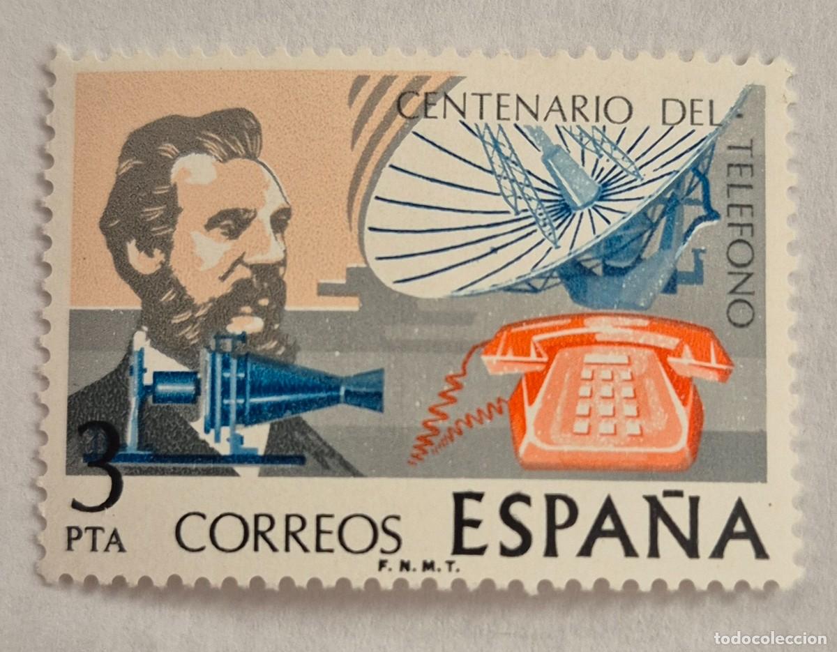 Sellos: A&ntilde;o 1976 - Edifil 2311** - Centenario del tel&eacute;fono - Nuevo sin fijasello - Se env&iacute;a el de la imagen