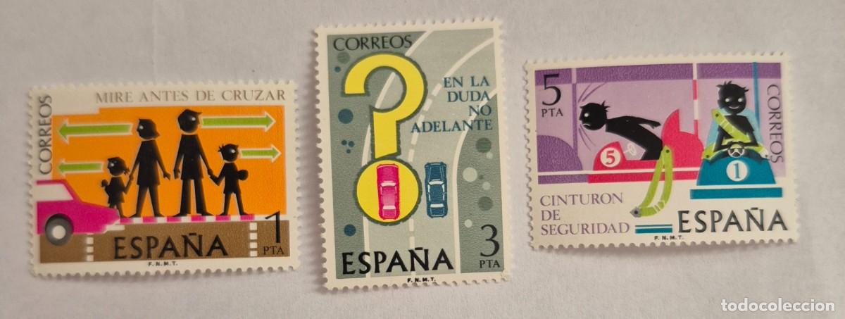 Sellos: A&ntilde;o 1976 - Edifil 2312/2314** - Seguridad vial - Nuevo sin fijasello - Se env&iacute;a el de la imagen