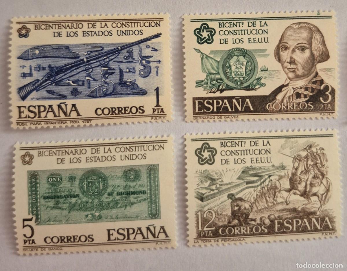 Sellos: A&ntilde;o 1976 - Edifil 2322/2325** - Independencia de EEUU-Nuevo sin fijasello - Se env&iacute;a el de la imagen