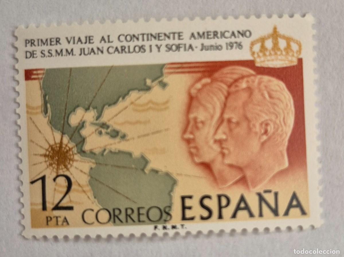 Sellos: A&ntilde;o 1976 - Edifil 2333** -Primer viaje de los reyes - Nuevo sin fijasello - Se env&iacute;a el de la imagen