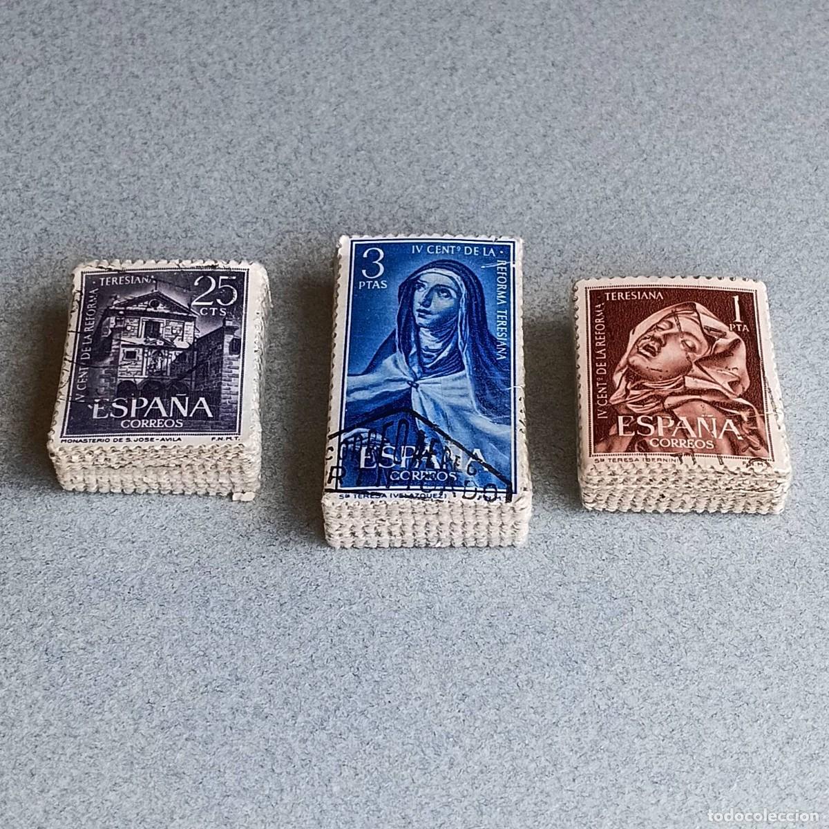 Sellos: Espa&ntilde;a. 1962. REFORMA TERESIANA. 100 Series Matasello. Edifil.1428-1430.