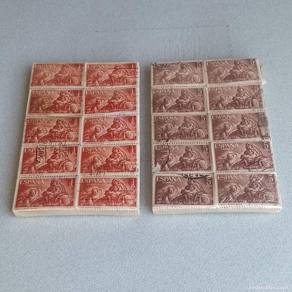 Sellos: A&Ntilde;O DEL REFUGIADO. 1.000 SERIES Matasello. Edifil. 1326-1327