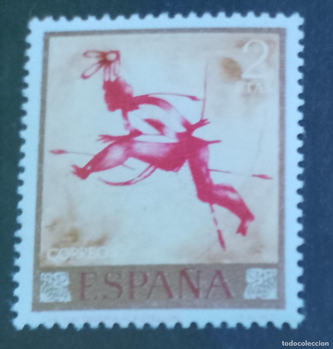 Sellos: ESPA&Ntilde;A - V/F 2 PTAS- A&Ntilde;O 1967 - EDIFIL 1784 - HOMENAJE AL PINTOR DESCONOCIDO. D&Iacute;A DEL SELLO