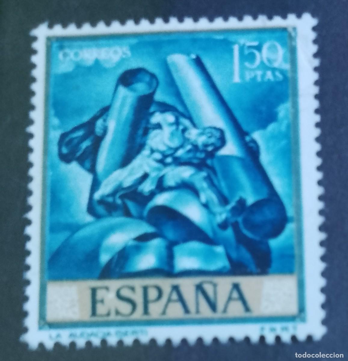 Sellos: ESPA&Ntilde;A - V/F 1,50 PTAS- A&Ntilde;O 1966 - EDIFIL 1715 - PINTURA: SERT