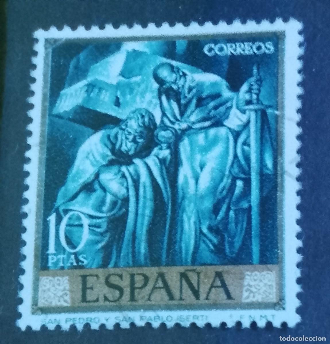 Sellos: ESPA&Ntilde;A - V/F 10 PTAS- A&Ntilde;O 1966 - EDIFIL 1719 - PINTURA: SERT