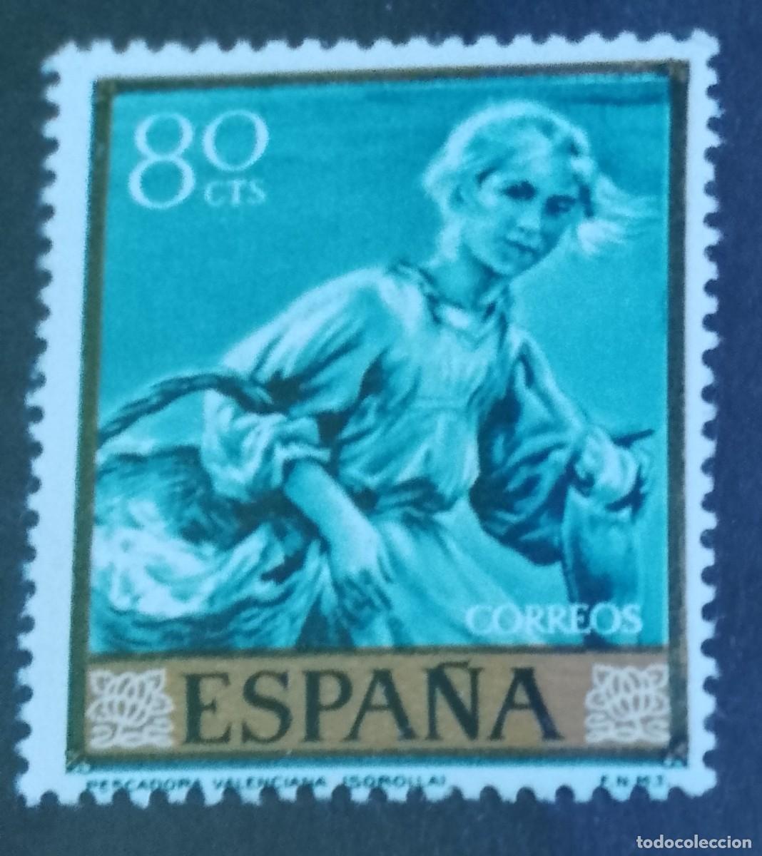 Sellos: ESPA&Ntilde;A - V/F 80 CTS- A&Ntilde;O 1964 - EDIFIL 1569 - PINTURA: SOROLLA