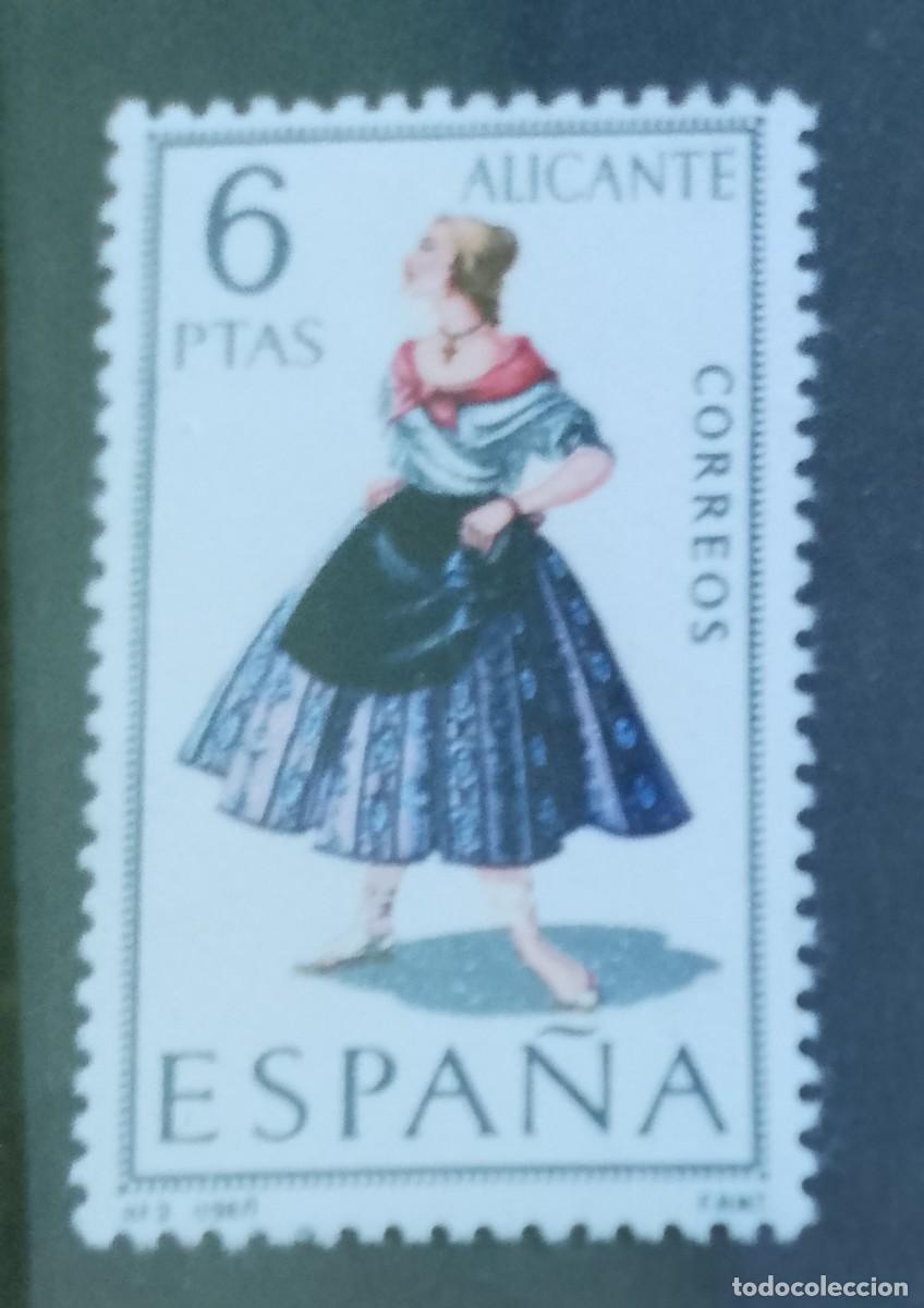 Sellos: ESPA&Ntilde;A - V/F 6 PTAS - A&Ntilde;O 1967 - EDIFIL 1769 - TRAJES: ALICANTE
