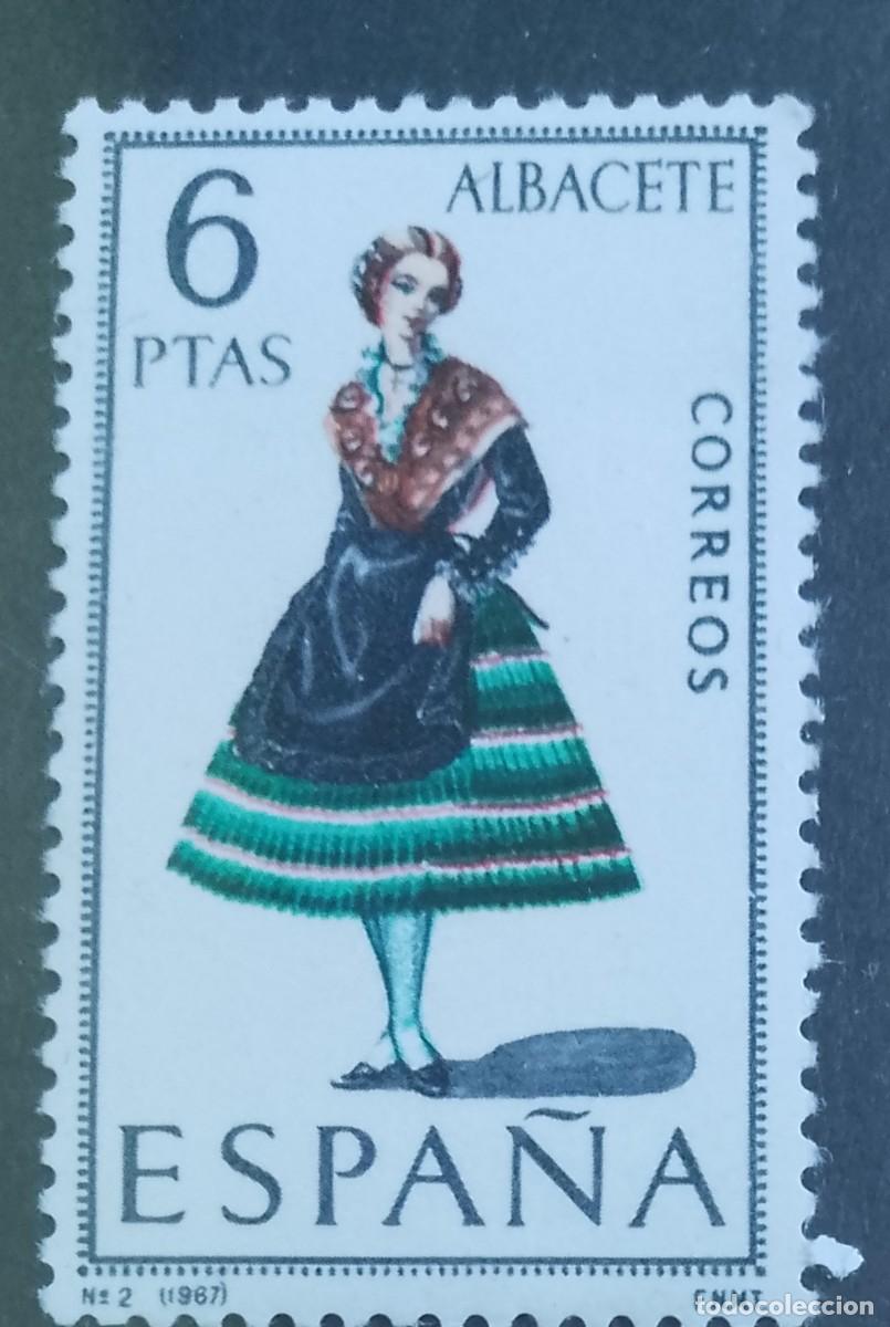 Sellos: ESPA&Ntilde;A - V/F 6 PTAS - A&Ntilde;O 1967 - EDIFIL 1768 - TRAJES: ALBACETE