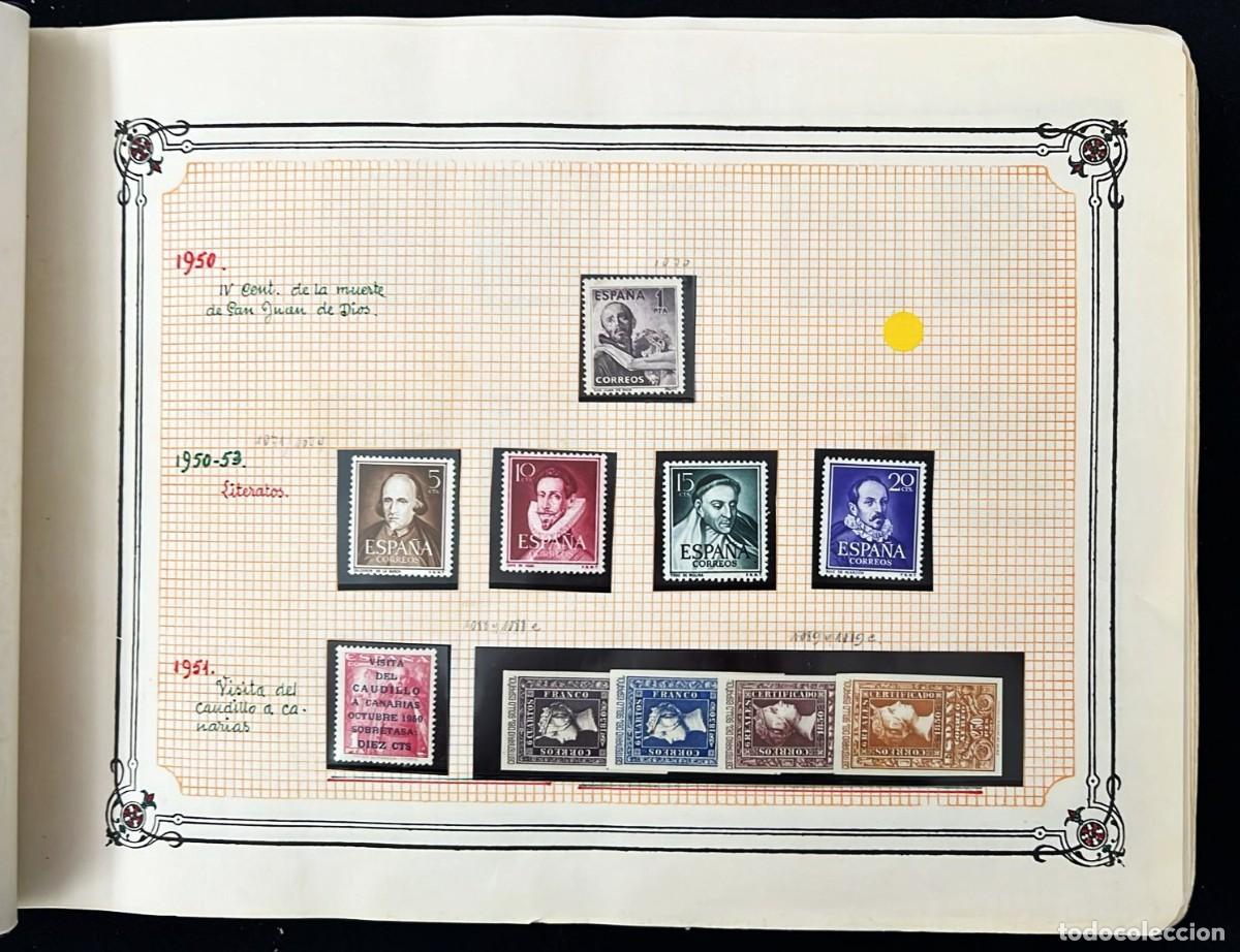 Sellos: Espa&ntilde;a. 1950-1975 Colecci&oacute;n de sellos, Hojas bloque, variedades, nuevos y usados / se incluye v&iacute;deo