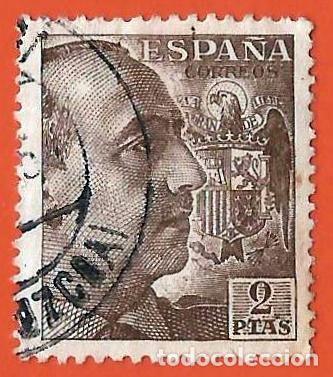 Sellos: Espa&ntilde;a. Spain. 1950. Edifil # 1057. General Francisco Franco