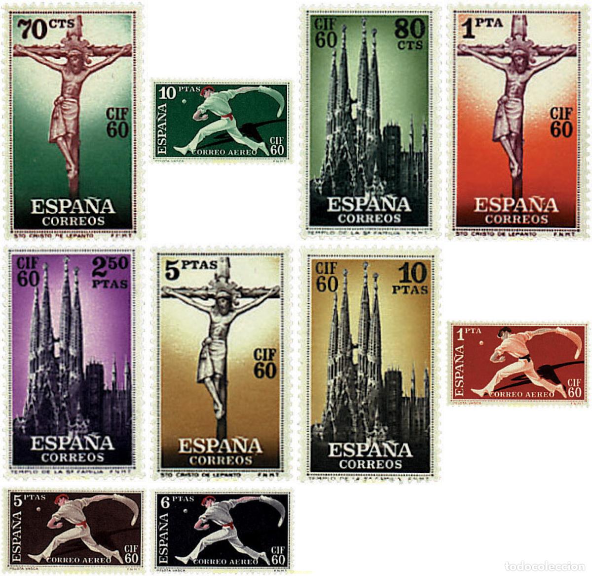 Sellos: 210700 HINGED ESPA&Ntilde;A 1960 CIF-60 BARCELONA. I CONGRESO INTERNACIONAL DE FILATELIA
