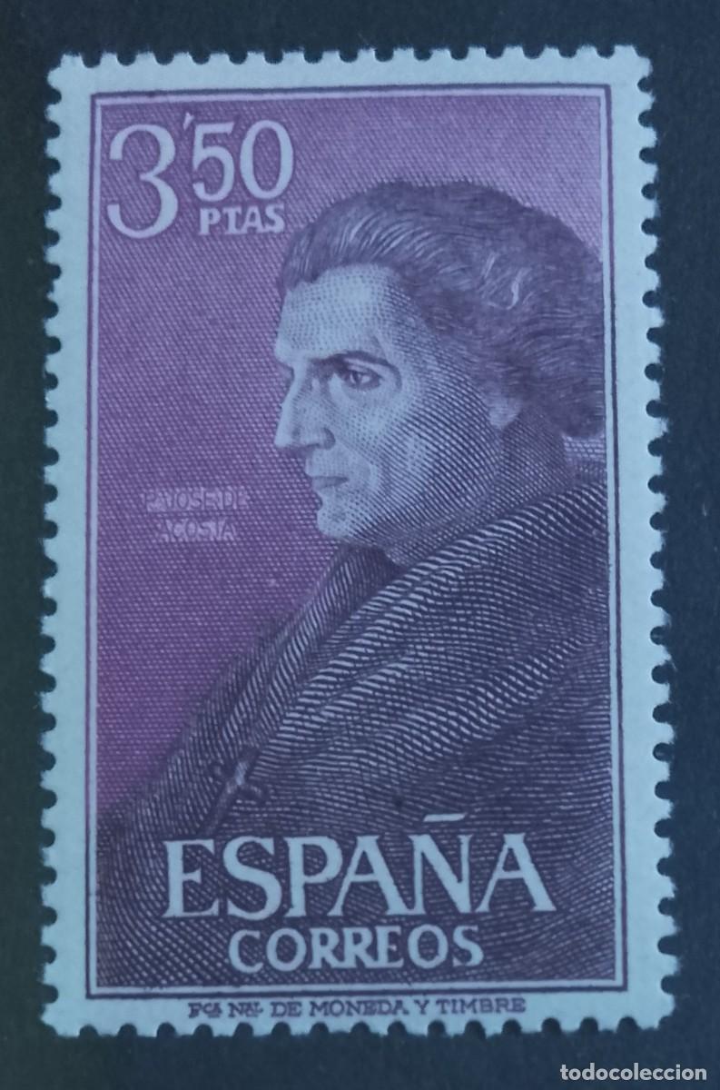 Sellos: ESPA&Ntilde;A - V/F 3,50 PTAS - A&Ntilde;O 1967 - EDIFIL 1792 - PERSONAJES: P. JOS&Eacute; DE ACOSTA