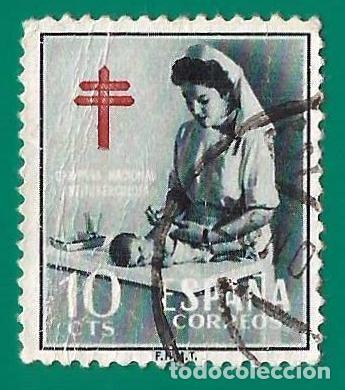 Sellos: Espa&ntilde;a. Spain. 1953. Edifil # 1122. Pro Tuberculosos